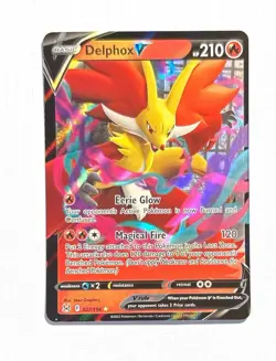 Delphox V ~ Pokemon Lost Origin ~ Full Art Holo 027/196 - Image 1