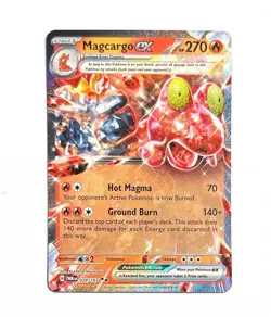 Magcargo ex ~ Pokemon Twilight Masquerade ~ Full Art Holo 029/167 - Image 1