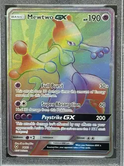2017 POKEMON SUN & MOONFA/MEWTWO GXSHINING LEGENDS - SECRET PSA 10 - Image 2