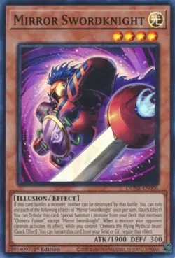 Yugioh 1x Mirror Swordknight - DUNE-EN006 - Super Rare - 1st Edition - Image 1