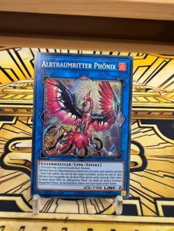 Yugioh Albtraumritter Phonix Secret Rare RA03-DE042 - Image 1