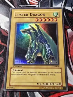 Yugioh! Luster Dragon LOD-050 1st Edition Super Rare - LP - Image 1