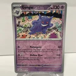 Pokemon Gengar TCG Reverse Holo Card 94/165 Scarlet & Violet 151 - Image 1