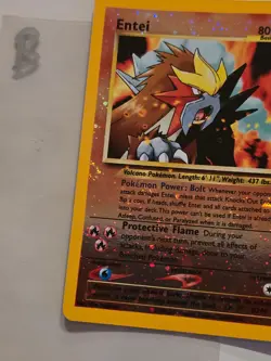 😻 Pokemon ENTEI Black Star Promo Card 34 * REVERSE HOLO * LP - Image 2