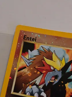 😻 Pokemon ENTEI Black Star Promo Card 34 * REVERSE HOLO * LP - Image 3