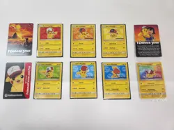 PACK FRESH!!!! Ash’s Pikachu I Choose You Movie Promo Set Of 7 Cards SM108-114 - Image 1