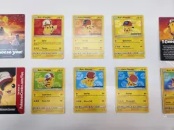 PACK FRESH!!!! Ash’s Pikachu I Choose You Movie Promo Set Of 7 Cards SM108-114 - Image 2