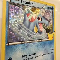Totodile 18/25 25th Anniversary Holo Pokemon Card NM - Image 5