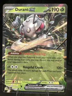 Pokemon ex Holo Card Lot (4) – Lucario, Durant, Mega Manectric, Mega Heracross - Image 2
