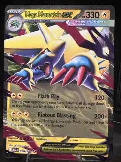 Pokemon ex Holo Card Lot (4) – Lucario, Durant, Mega Manectric, Mega Heracross - Image 3