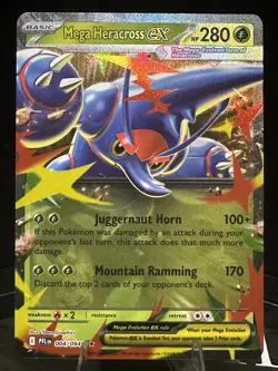 Pokemon ex Holo Card Lot (4) – Lucario, Durant, Mega Manectric, Mega Heracross - Image 4