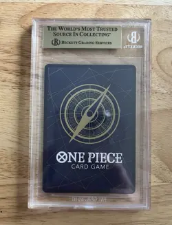 BGS 9.5 Luffy OP13-118 Manga Alt Art Carrying on His Will One Piece Card Jpn - Image 2