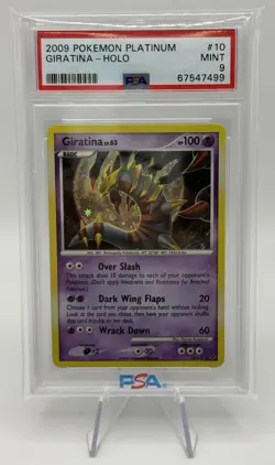 Pokemon TCG 2009 Platinum Giratina Holo Rare Card 10/127 PSA 9 Mint - Image 1