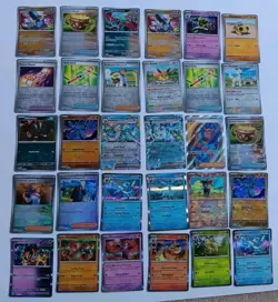Pokemon Prismatic Evolutions Lot Of 30 Cards Pokeball, EX, Reverse Holo, More! - Image 1
