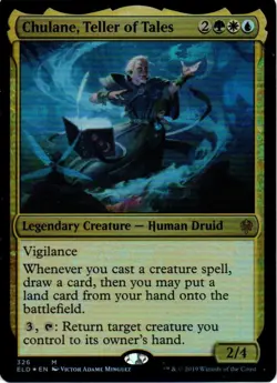 MTG: Throne of Eldraine: Foil Chulane, Teller of Tales: Lightly Played Condition - Image 1