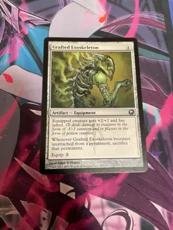MTG - GRAFTED EXOSKELETON - UNCOMMON - LP - SCARS OF MIRRODIN - Image 1