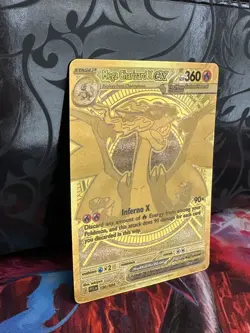 Pokemon Mega Charizard X ex Gold Hyper Rare 130/094 - Phantasmal Flames-new - Image 4