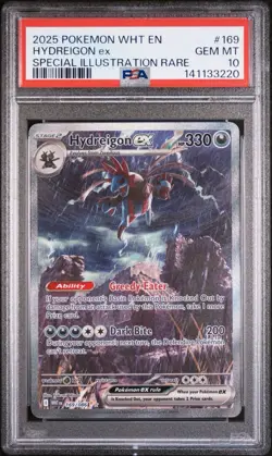 Pokemon Hydreigon EX 169/086 White Flare Special Illustration Rare Card PSA 10 - Image 1