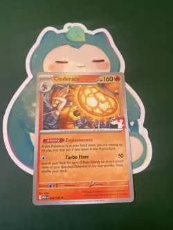 Cinderace 028/132 Prize Pack Series 8 Play Pokemon Stamped Non-Holo Near Mint - Image 1