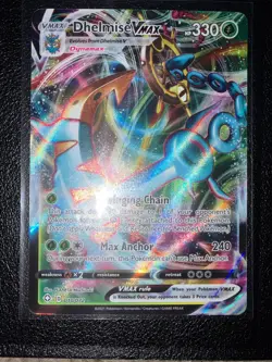 DHELMISE VMAX 010/072 HOLO RARE VMAX SHINING FATES POKEMON NM/M - Image 1