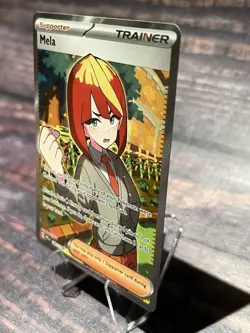 Pokemon TCG Mela 140/131 Prismatic Evolutions Ultra Rare Full Art Holo NM - Image 3