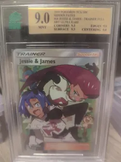 Jessie & James Full Art Trainer MNT 9 Pokemon Hidden Fates 68/68 - Image 1