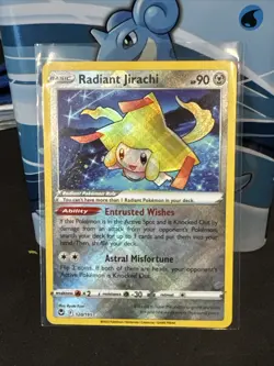Pokemon TCG Radiant Jirachi Sword & Shield - Silver Tempest 120/195 Holo Radiant - Image 1