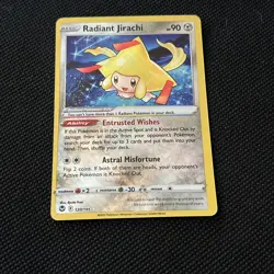 Pokemon TCG Radiant Jirachi Sword & Shield - Silver Tempest 120/195 Holo Radiant - Image 1