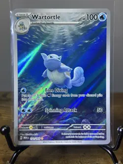 Wartortle 171/165 Scarlet & Violet: 151 Illustration Rare Holo Pokemon TCG NM/M - Image 1