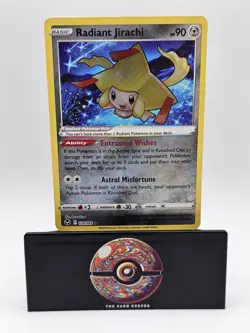 Holo Radiant Jirachi 120/195 Radiant Rare Silver Tempest Pokemon TCG - Image 1