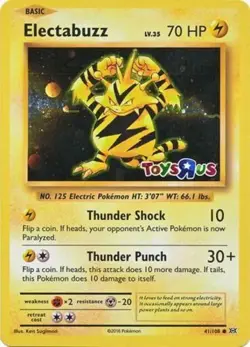 Electabuzz - 41/108 - Toys R Us Promo NM, English Pokemon Promos - Image 1