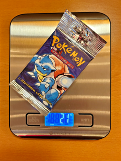 Pokemon Base Set Booster Pack Long Crimp 1999 Unlimited Factory Sealed Blastoise - Image 1