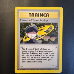 Pokemon Minion of Team Rocket Gym Heroes 113/132 Trainer WOTC 2000 TCG(052) - Image 1