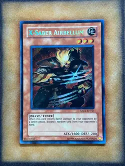 Yugioh X-Saber Airbellum HA01-EN011 Secret Rare NM - Image 1