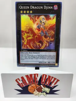 YuGiOh Queen Dragun Djinn GAOV-EN049 1st Edition Super Rare NM - Image 1