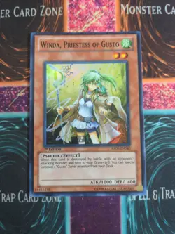 Yu-Gi-Oh! Winda, Priestess of Gusto HA05-EN040 1st Edition Super Rare NM a1/ - Image 1