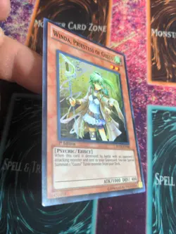 Yu-Gi-Oh! Winda, Priestess of Gusto HA05-EN040 1st Edition Super Rare NM a1/ - Image 2