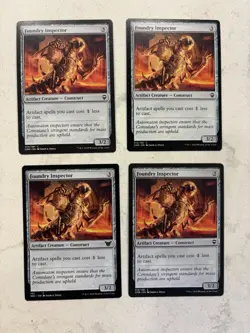 Magic the Gathering MTG Foundry Inspector Playset Of 4 Cards - Image 1