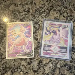 Pokemon Mewtwo V & Mewtwo VSTAR Regular English Card Lot - 2 Cards - Image 1