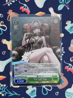 "Fat Cat" Yan Super Rare Weiss Card NIK/S117-E045S SR NIKKE - Image 1