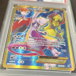 Pokemon Mewtwo EX PSA 9 Secret Rare Full Art Holo Breakthrough 163/162 Card 2015 - Image 5