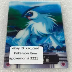 Pokemon Japanese Vintage 2003 Zukan 3D Lenticular Card - Absol - #3221 - Image 1
