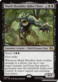 Shark Shredder, Killer Clone [TMT - 73] - NM [Foil] TCG MTG - Image 1