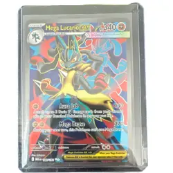 Pokemon Mega Lucario ex 160/132 Me01: Mega Evolution Ultra Rare Holo 340 HP - Image 1
