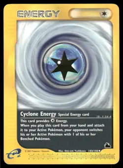 Pokemon Cards Cyclone Energy 143/144 Skyridge WOTC Uncommon NM *2 - Image 1
