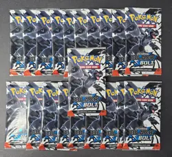 (20) Pack Lot Pokemon Black Bolt Booster Pack Sealed Packs - Image 1