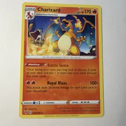 Pokemon TCG Charizard 025/185 Swsh04: Vivid Voltage Regular Rare Near Mint - Image 1