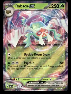 Rabsca ex 025/182 Double Rare Destined Rivals Pokemon NM - Image 1