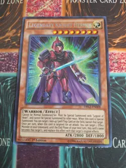 Yu-Gi-Oh! Legendary Knight Hermos DRL2-EN008 Secret Rare 1st Edition NM a1/ - Image 1