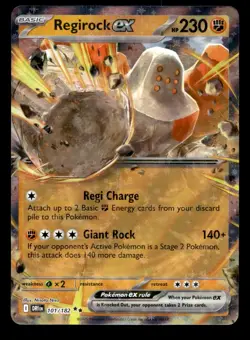 Regirock ex 101/182 Double Rare Destined Rivals Pokemon NM - Image 1